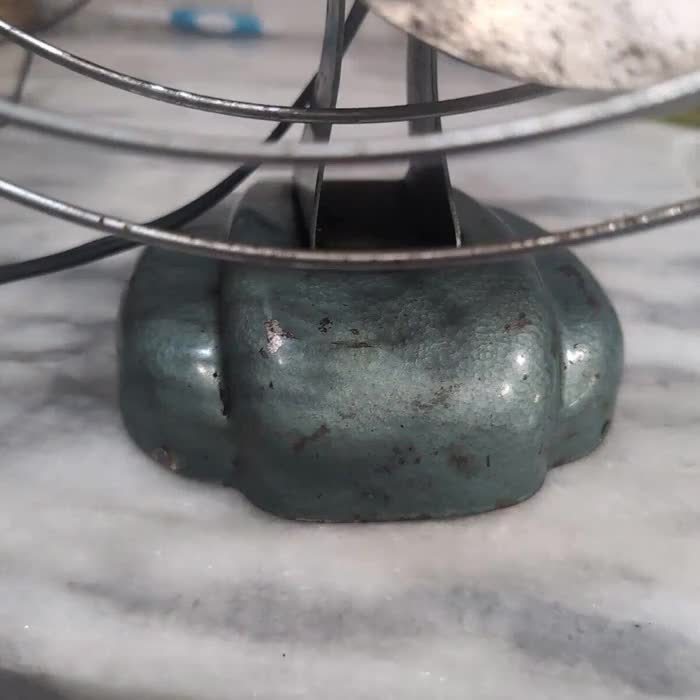 Mcgraw Zero Electric Desk Cage Fan 1275, Four Blade, Vintage Art